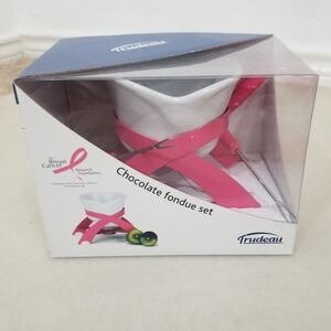 Pink Chocolate Fondue 7 pc Breast Cancer Gift